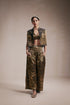 Gold Embroidered Jacket & Pants Co-ord